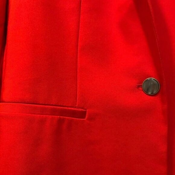 Zara  Red Blazer w/ puff sleeve - Picture 3 of 8